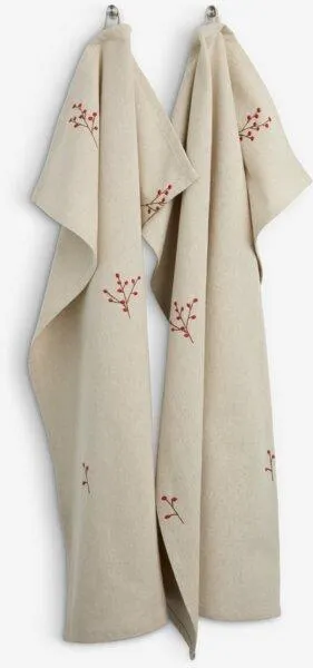 Tea towel HYME 50x70 beige pack of 2