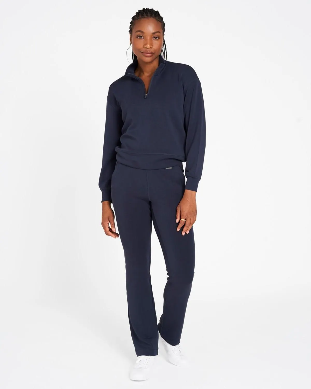 Powercut Studio UltraSoft Wide Leg Pants In Outerspace Navy