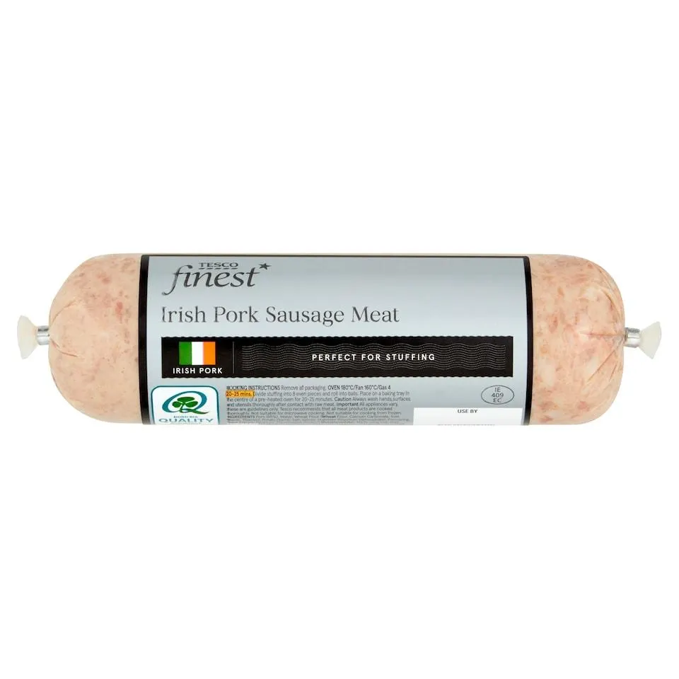 Tesco Finest* Irish Pork Sausage Meat 454G