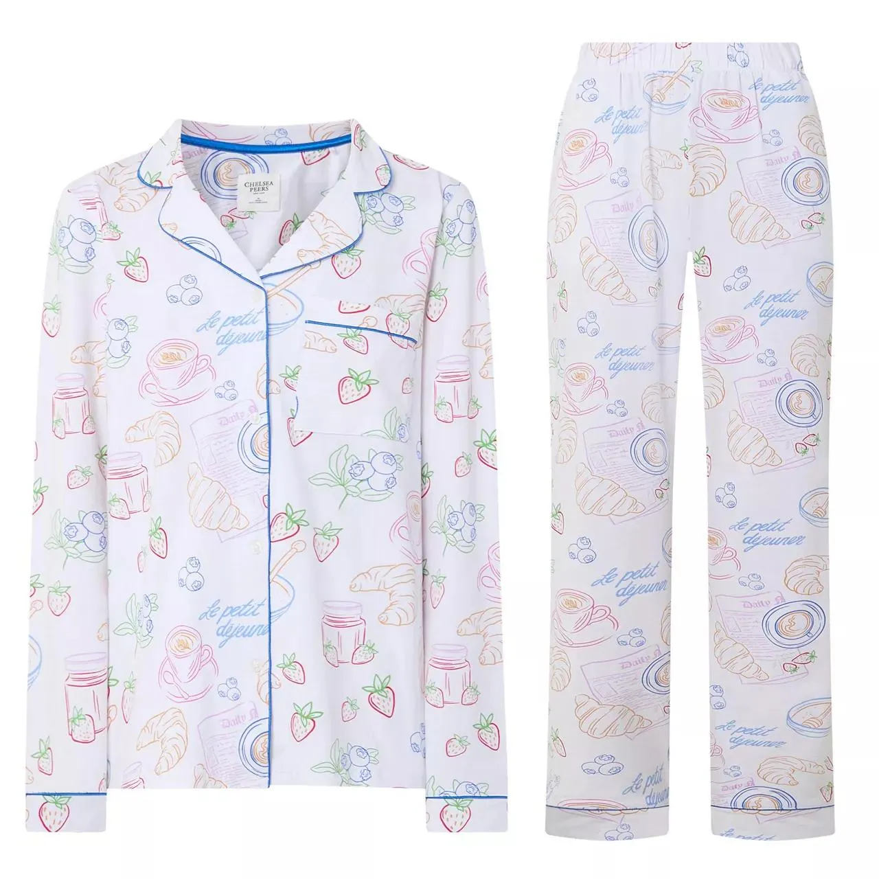 Classic Breakfast Print Pyjama Set