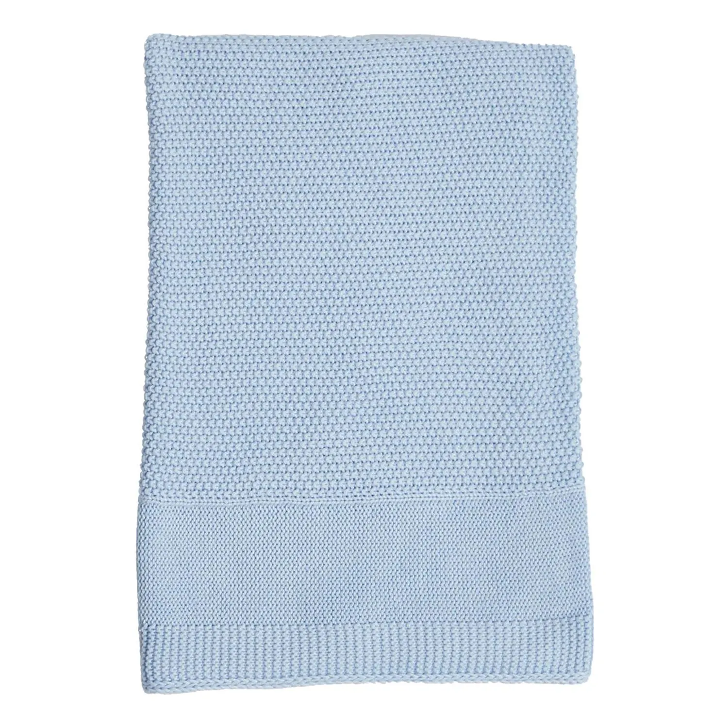 Cellular Cotton Baby Blanket Blue