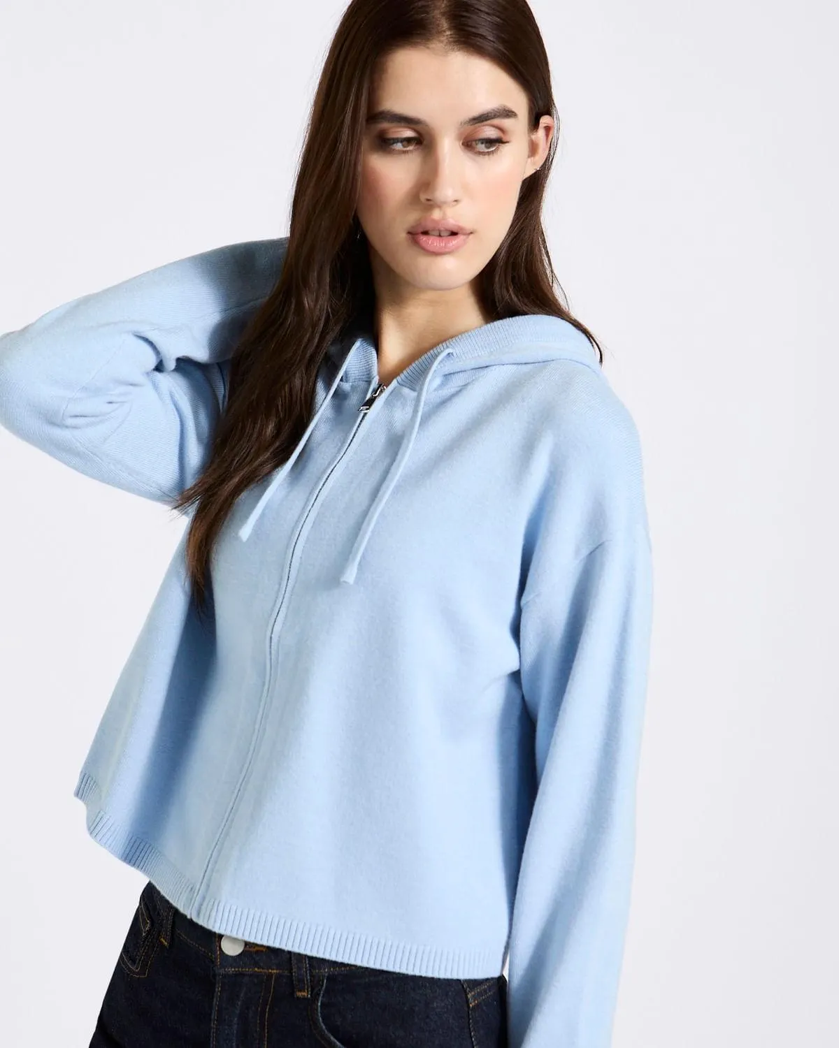 Savida Zip Through Knit Hoodie