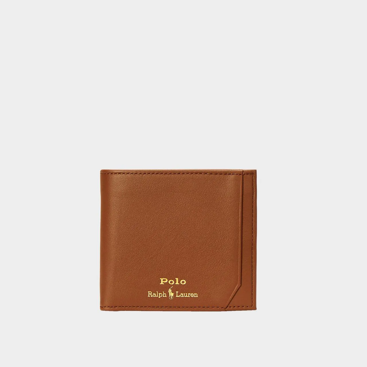 Smooth Leather Billfold Coin Wallet