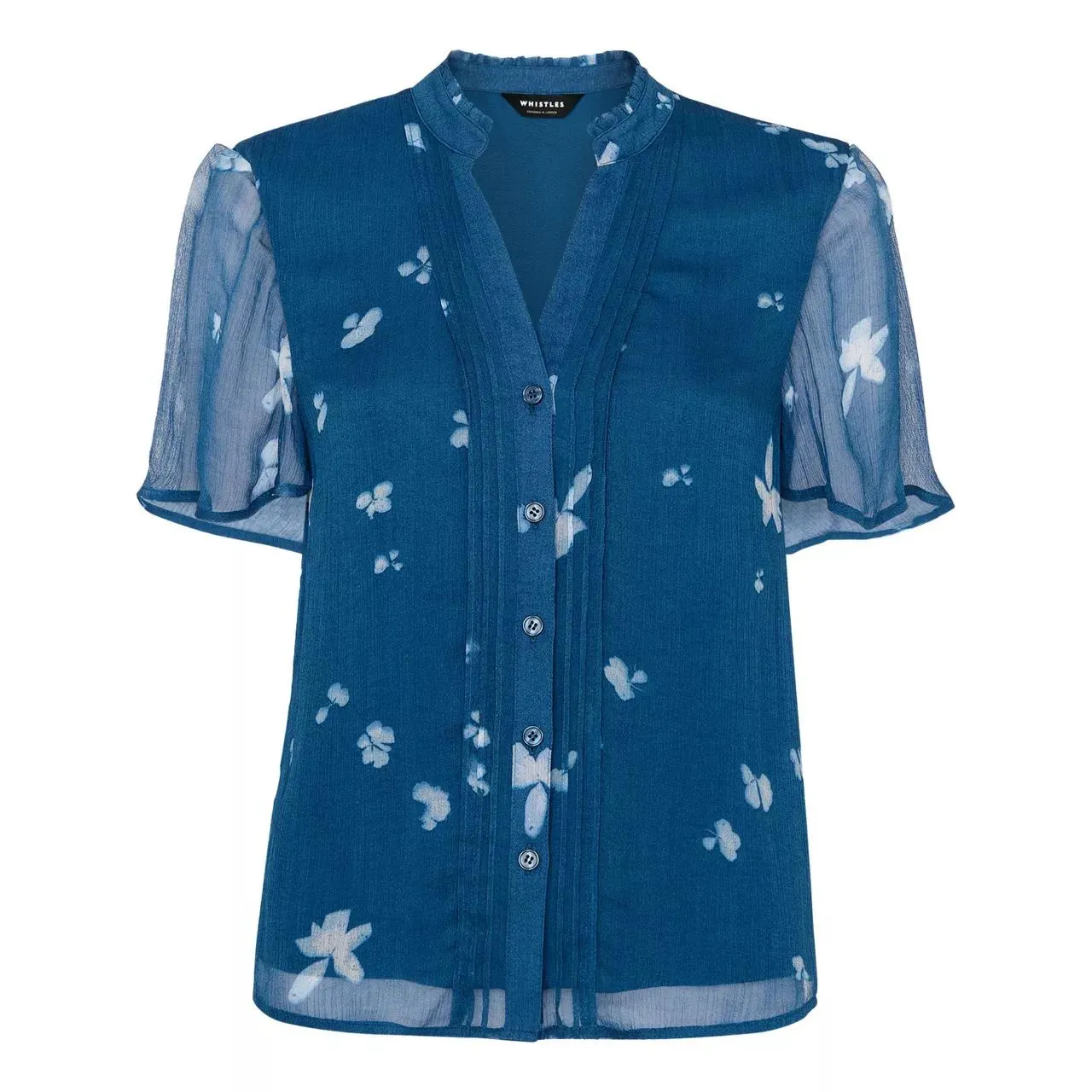 New in WHISTLES Sun Bleached Floral Blouse €115.00