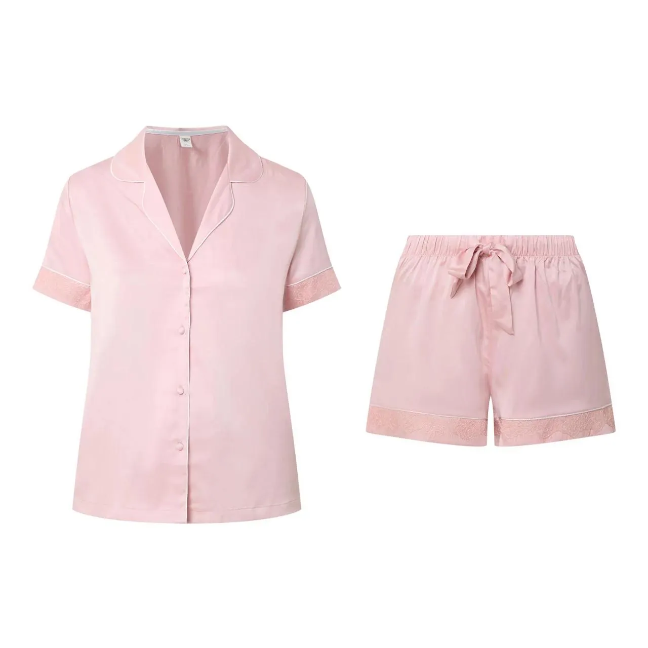 New in CHELSEA PEERS Satin Lace Top & Shorts Pyjama Set €56.00