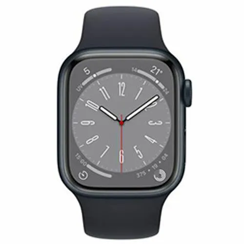 Apple Watch Series 8 41MM Aluminium Case with Midnight Sports Band - Midnight | MNP53B/A