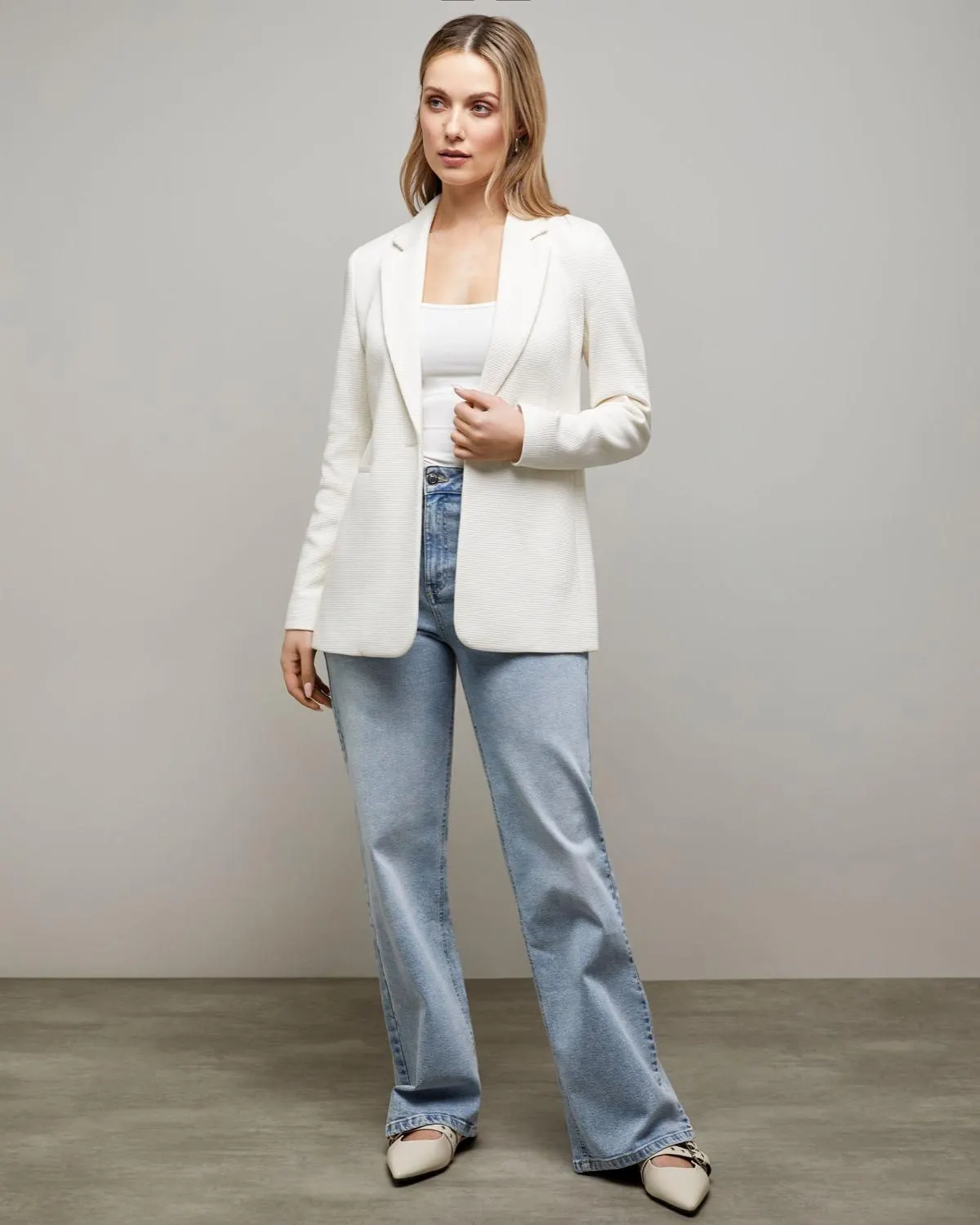 Everyday Edge To Edge Single Breasted Jersey Blazer