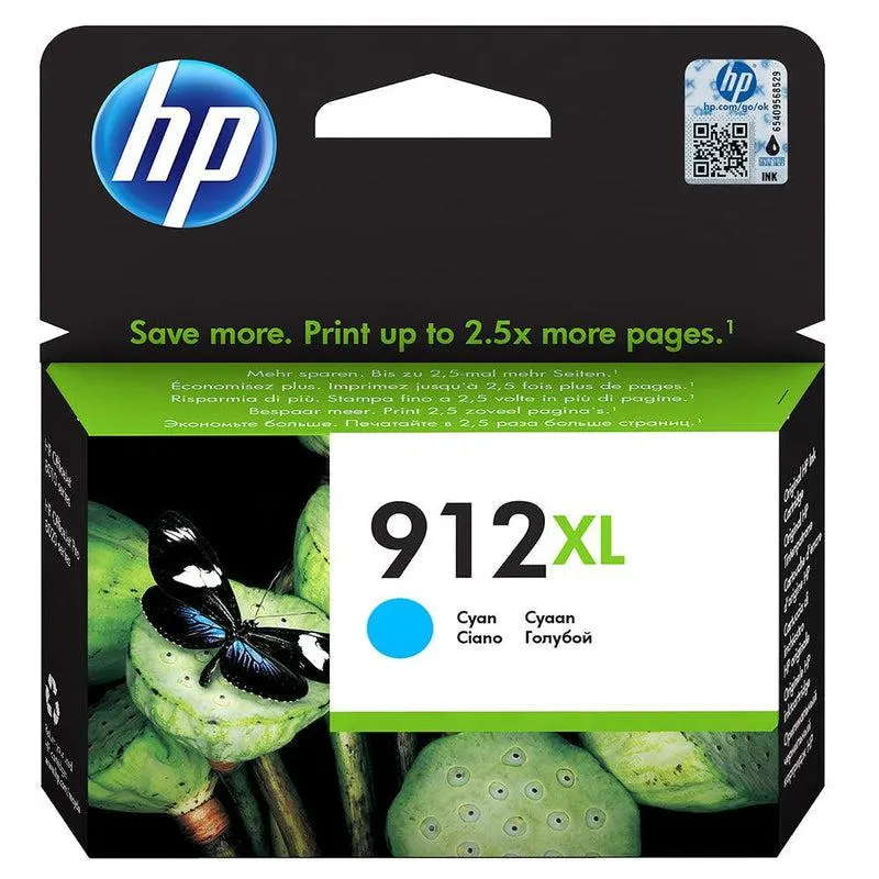 HP 912XL High Yield Original Ink Cartridge - Cyan | SHPP0186