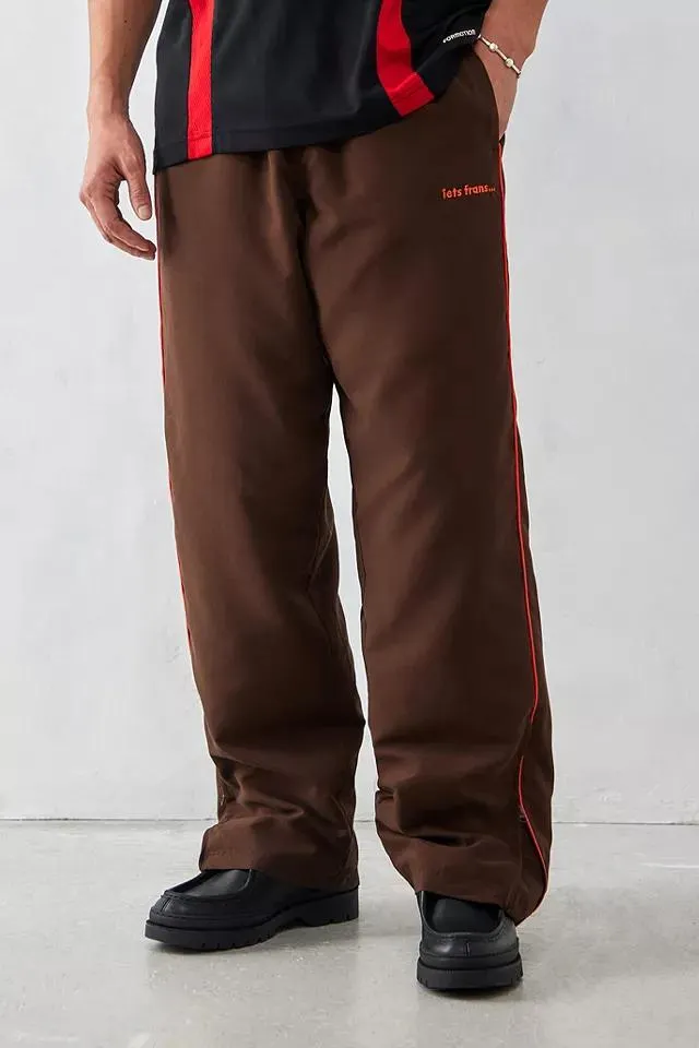 iets frans... - Pantalon de survêtement en microfibre Finn chocolat