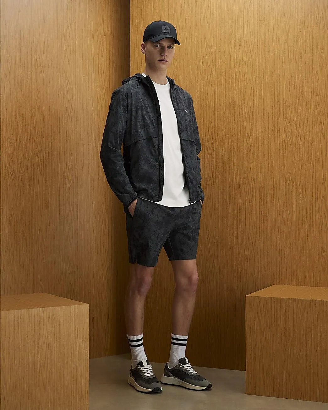 Grey Camouflage RXR Shorts