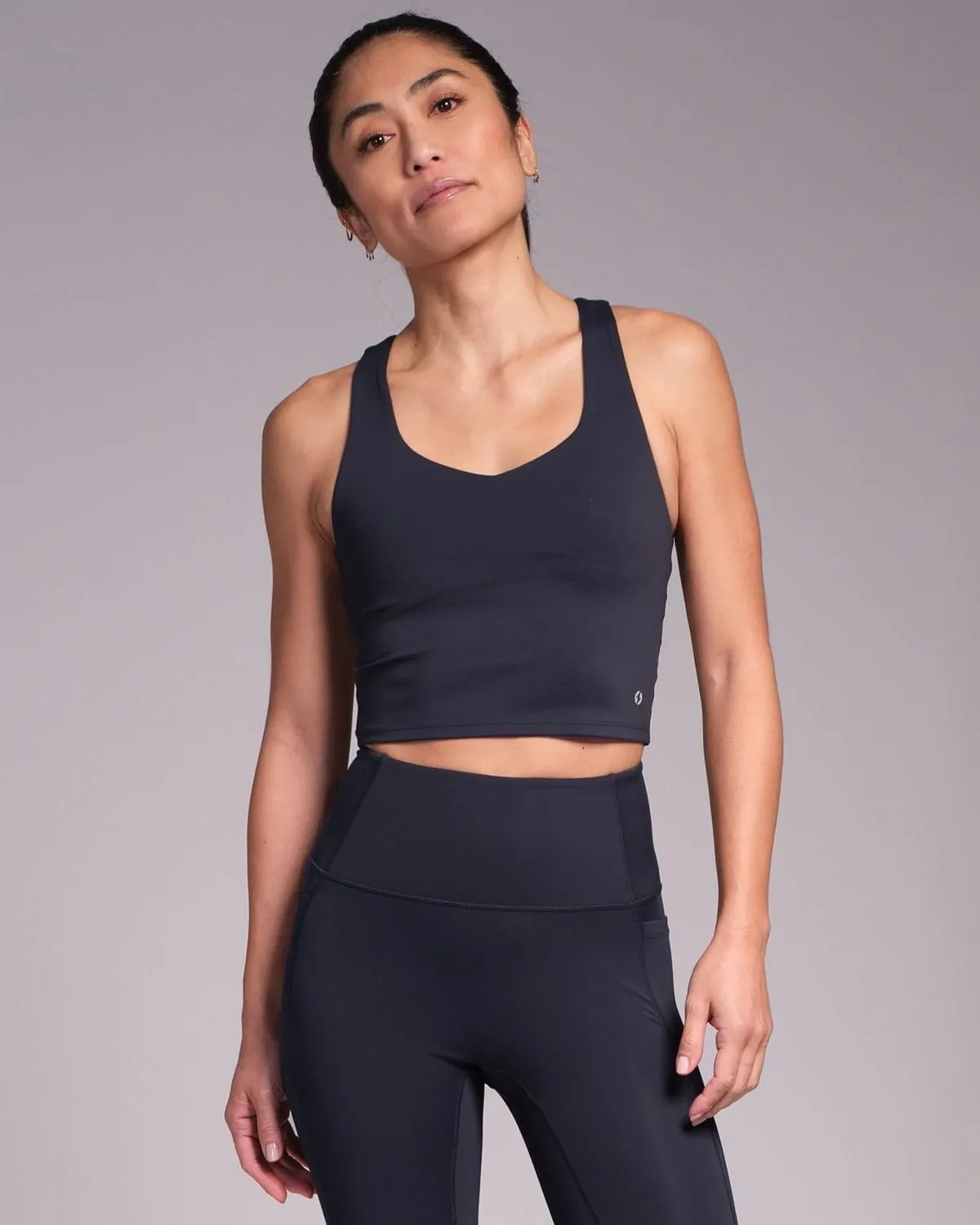 Powercut Freemove Cropped Vest Top Outerspace Navy