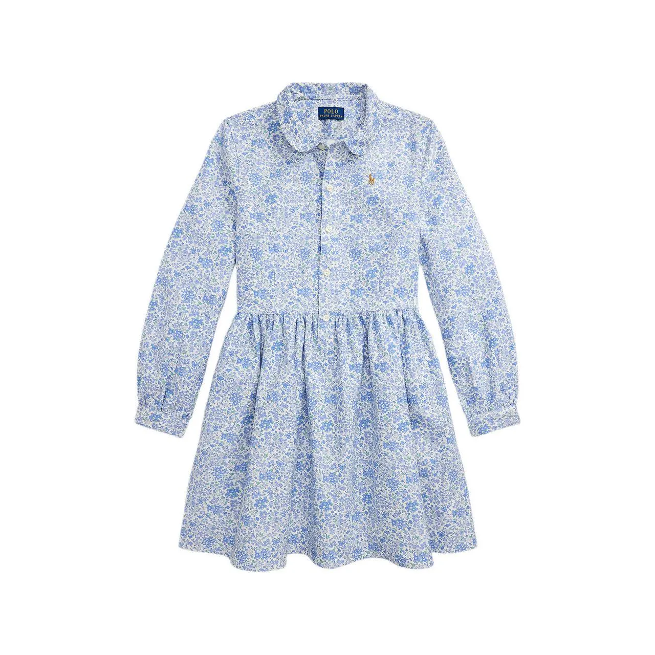 Floral Frill Shirt Dress 8-12 Years