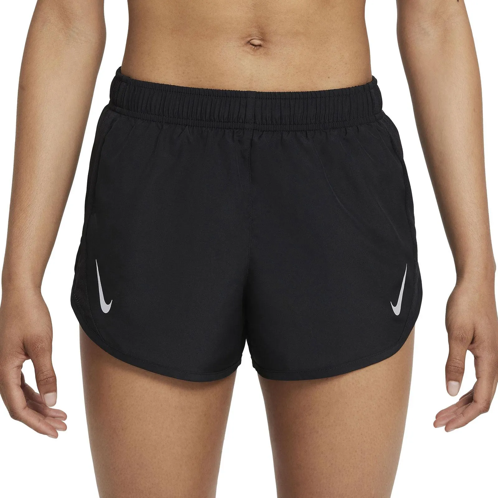 NIKE WOMENS DRI-FIT TEMPO RACE SHORTS BLACK