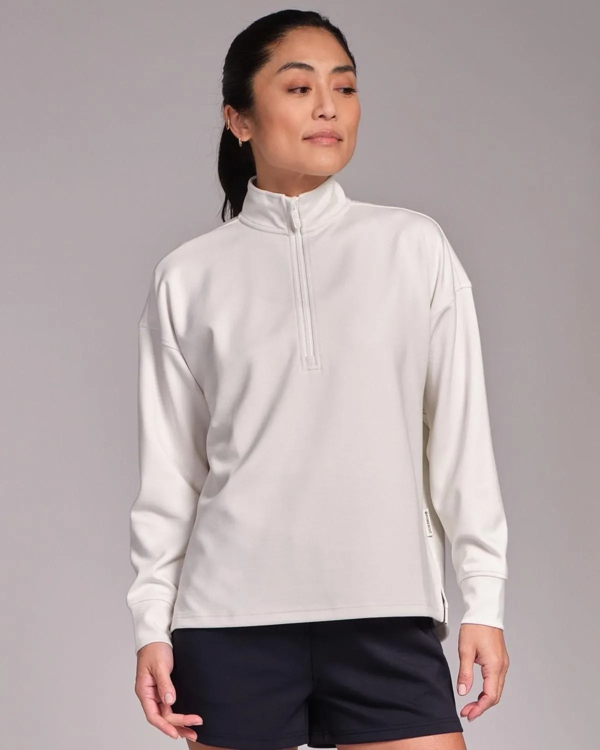 Powercut All-Day Wear Half Zip Marshmallow Sweatshirt