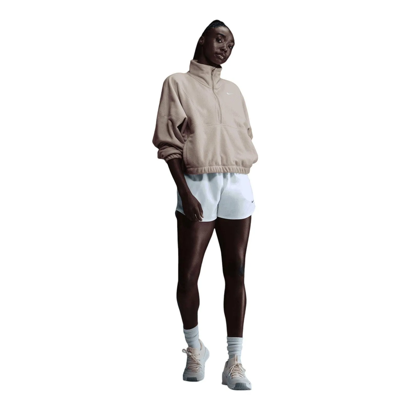 Nike One TF HZ Womens Top Polar White