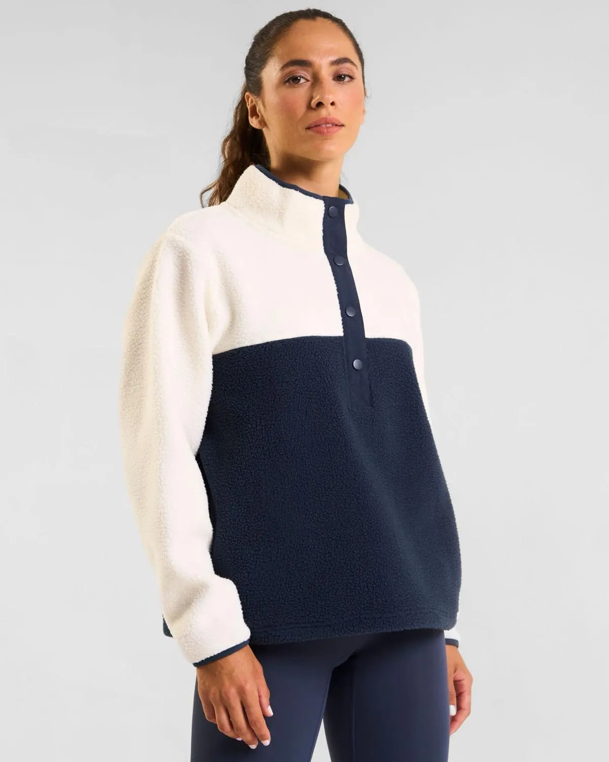 Powercut Ascend Half Snap Marshmallow Fleece