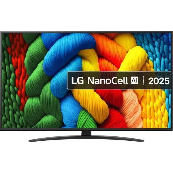 LG NANO81A NanoCell AI 50" 4K Smart TV - Charcoal Black | 50NANO81A6A.AEK