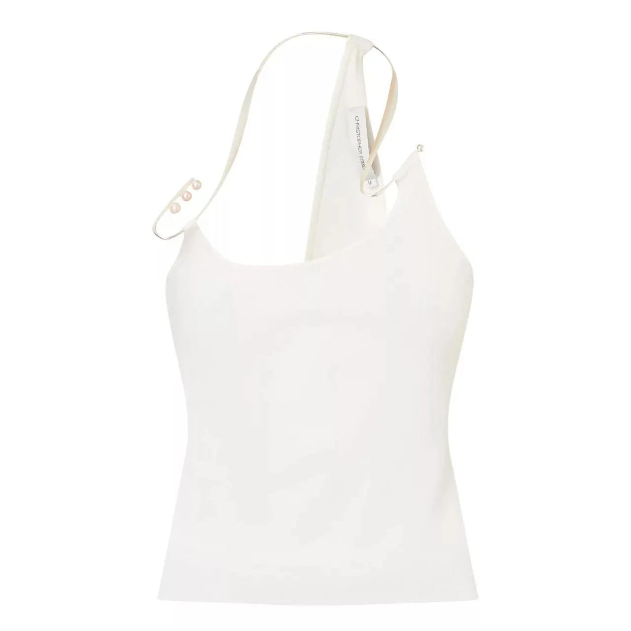 CHRISTOPHER ESBER Levitate Embellished Ribbed Knit Top