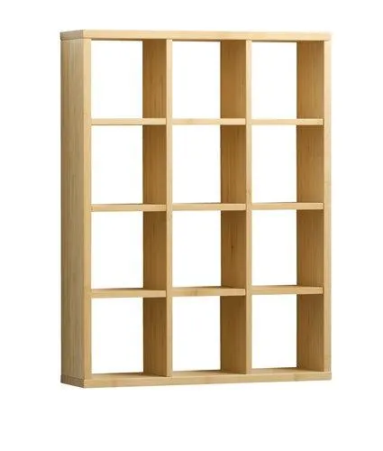 Scaffale da parete TOLNE 12 ripiani bamù