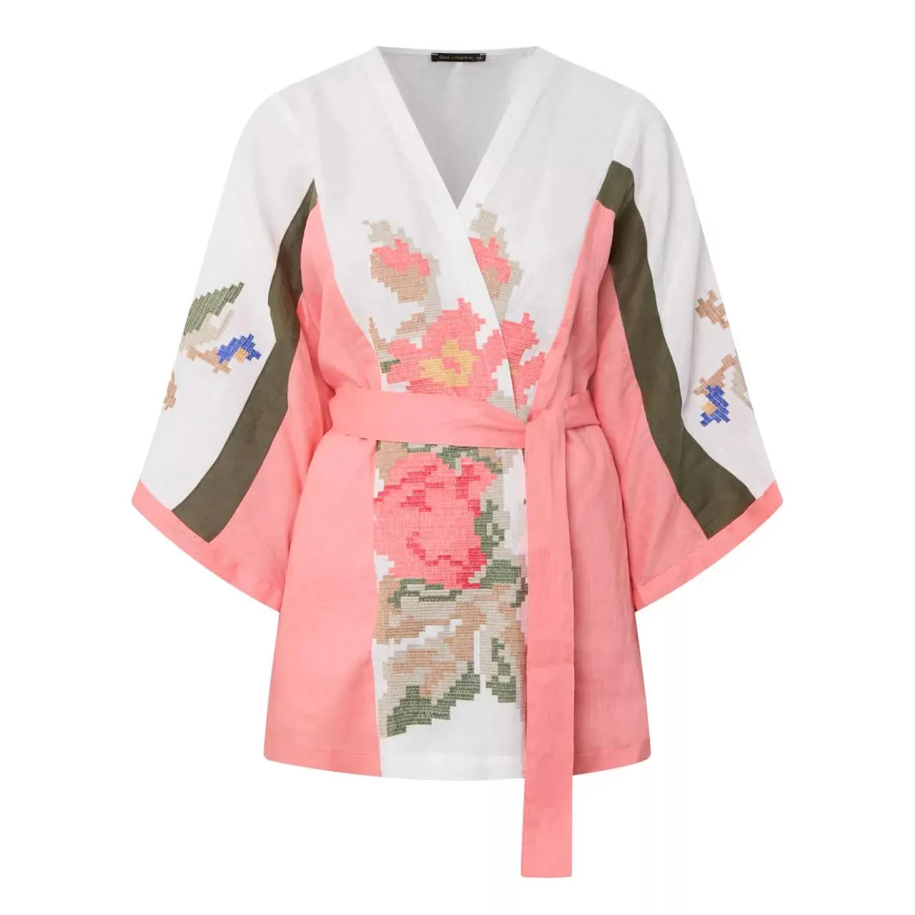 New in GREEK ARCHAIC KORI Rose Embroidery Linen Kimono €239.00