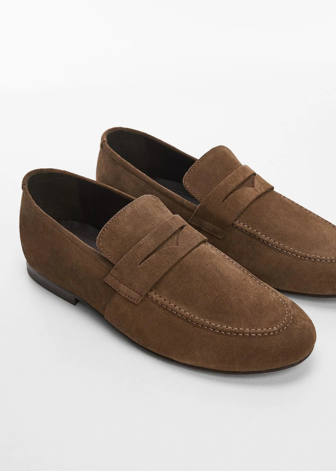 Suede leather moccasin