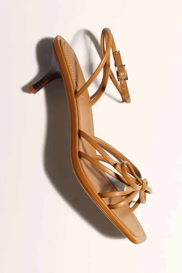 Bow-detail heeled sandals