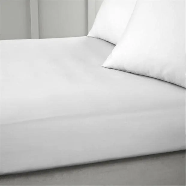 400 Thread Count Cotton Sateen Fitted Sheet