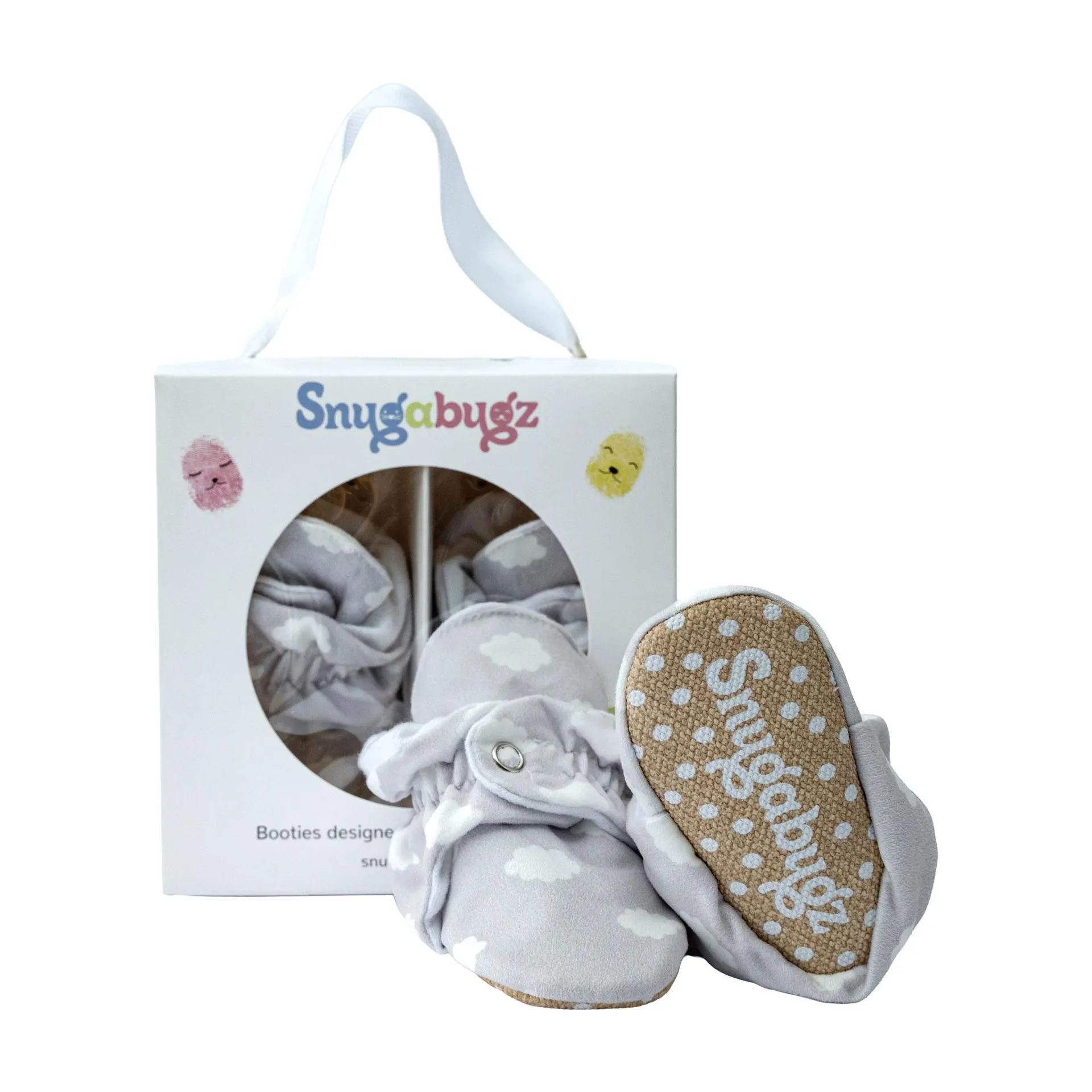 Cloud Printed Non-Slip Baby Booties