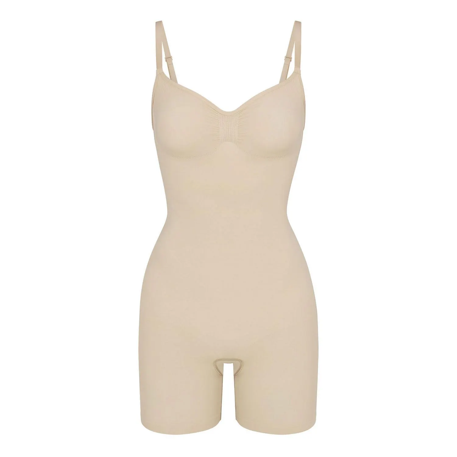Mid Thigh Bodysuit Sand