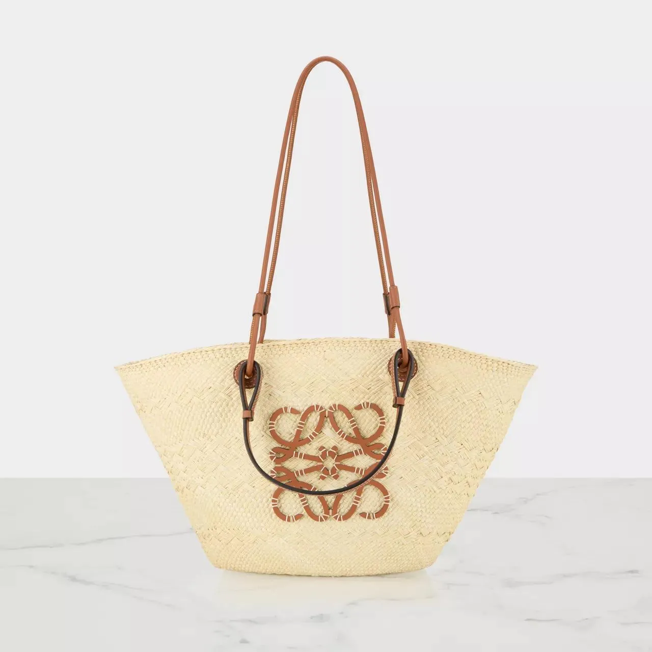 anagram logo woven tote