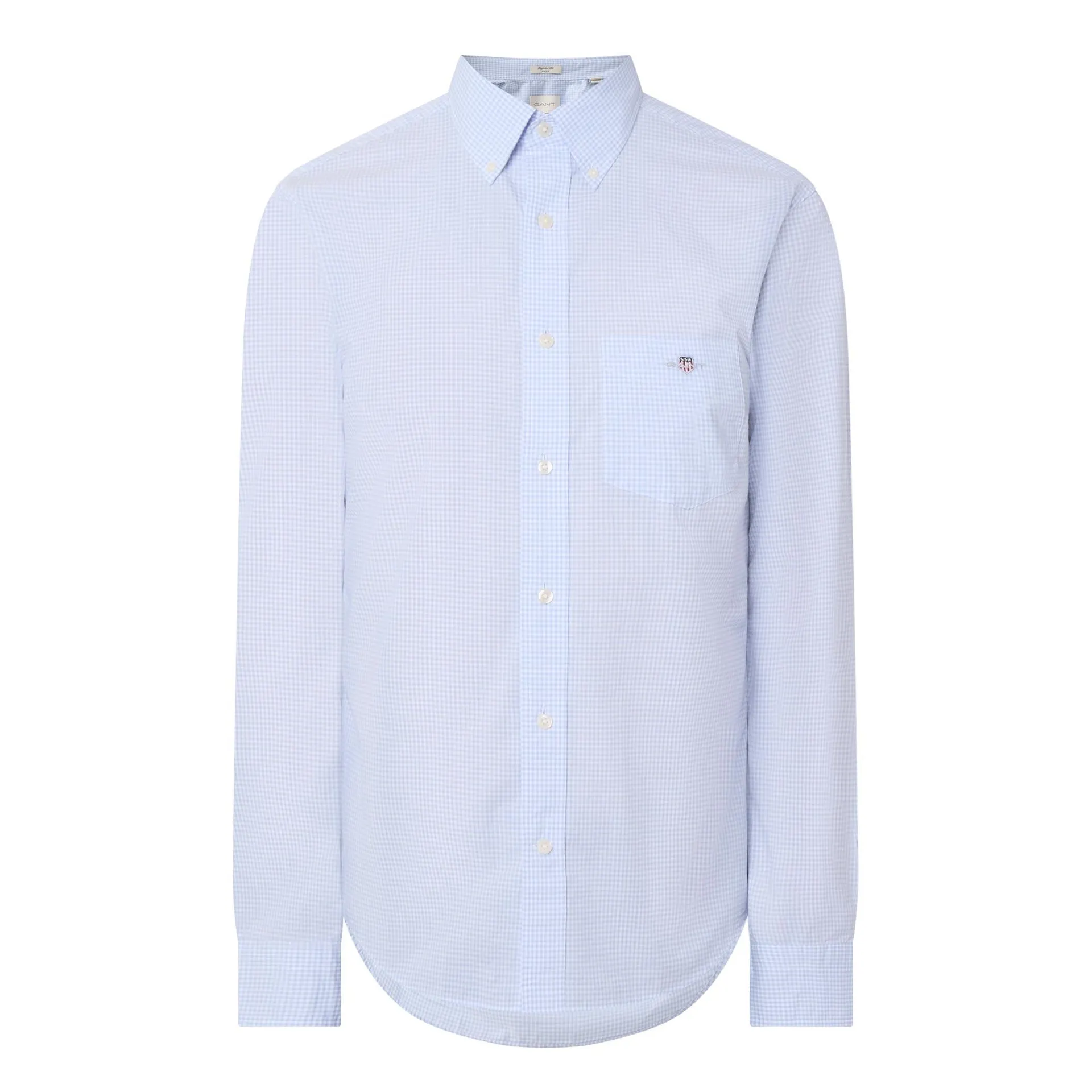 Shield Logo Gingham Print Shirt