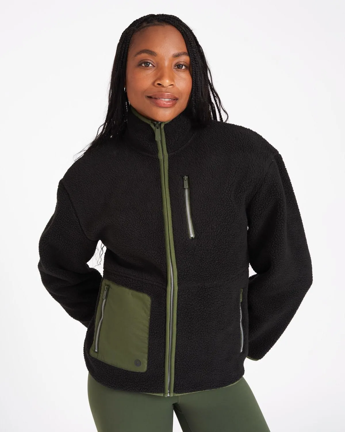 Powercut Outsider Full Zip Fleece In Black