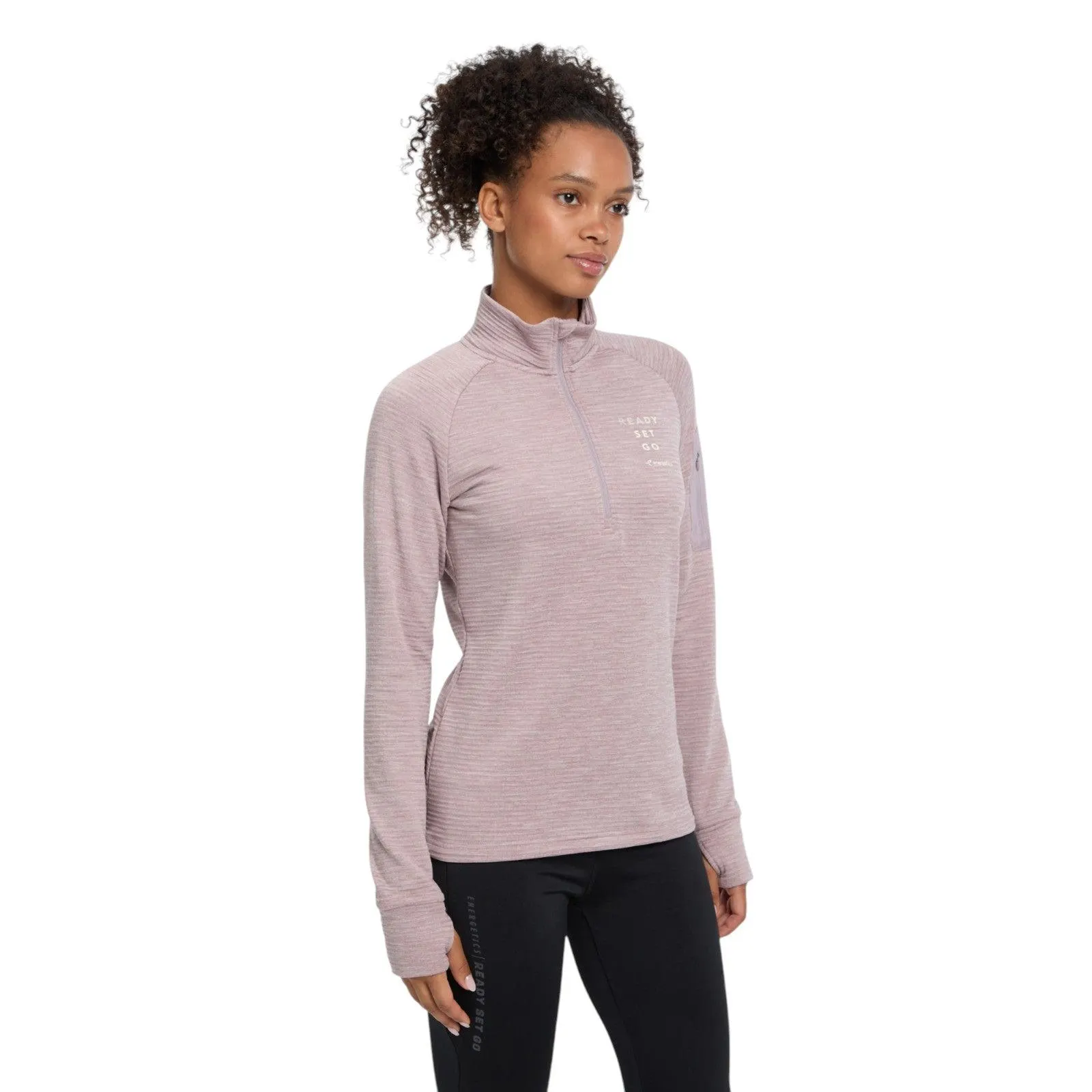 Energetics Wilona Womens Midlayer Half Zip Long Sleeve Fleece Top