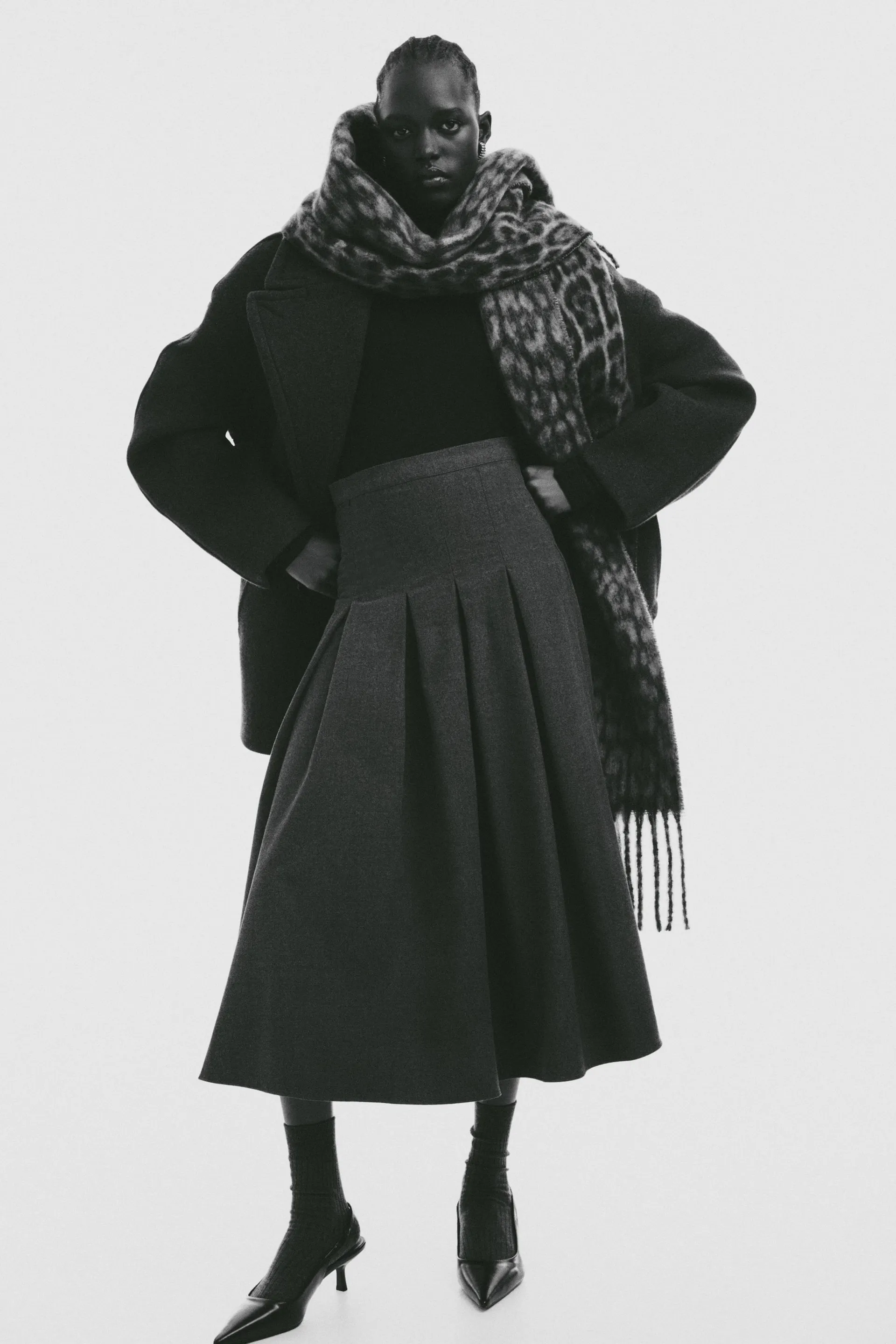 Fringed scarf