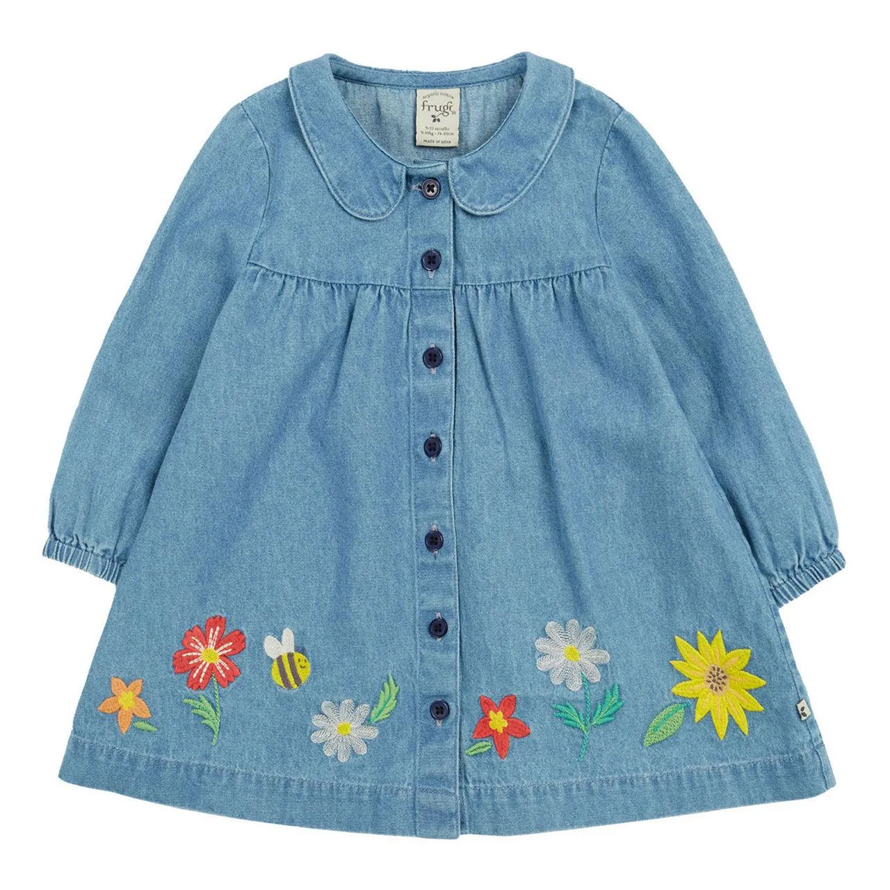 Emma Floral Denim Dress