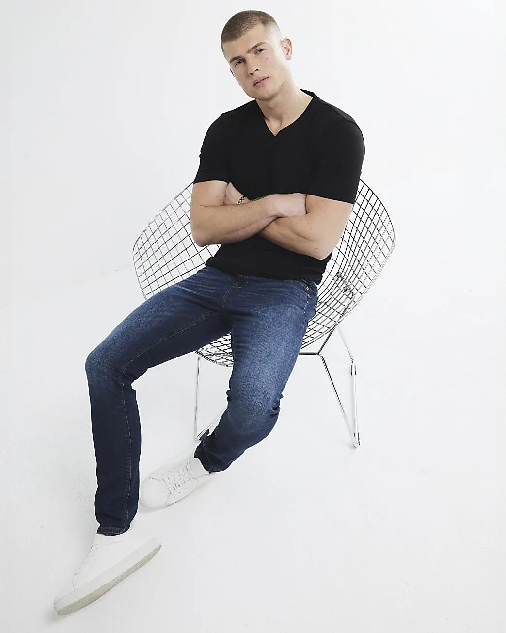 Dark Blue Skinny Fit Jeans