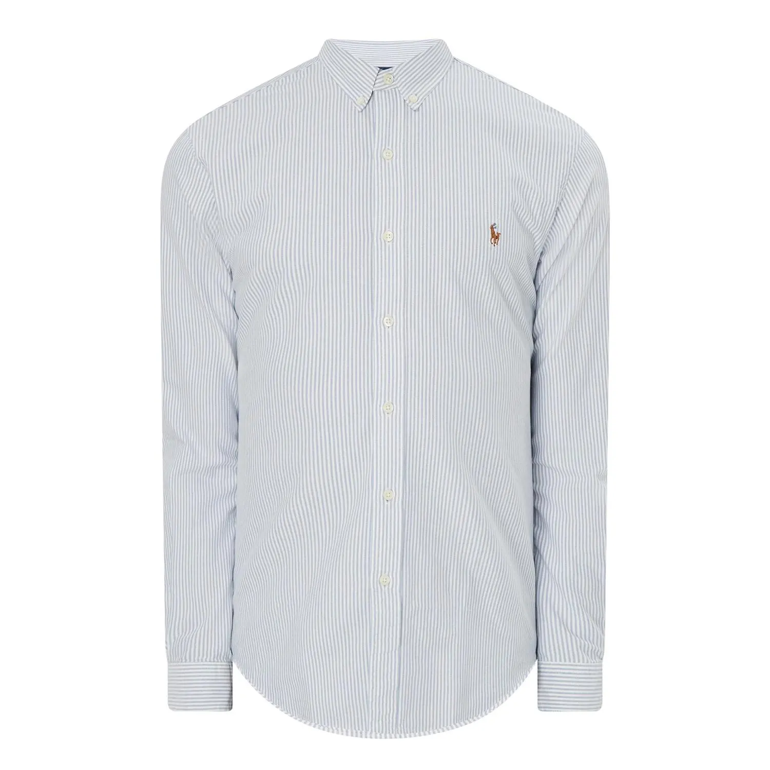 Stripe Slim Fit Cotton Oxford Shirt