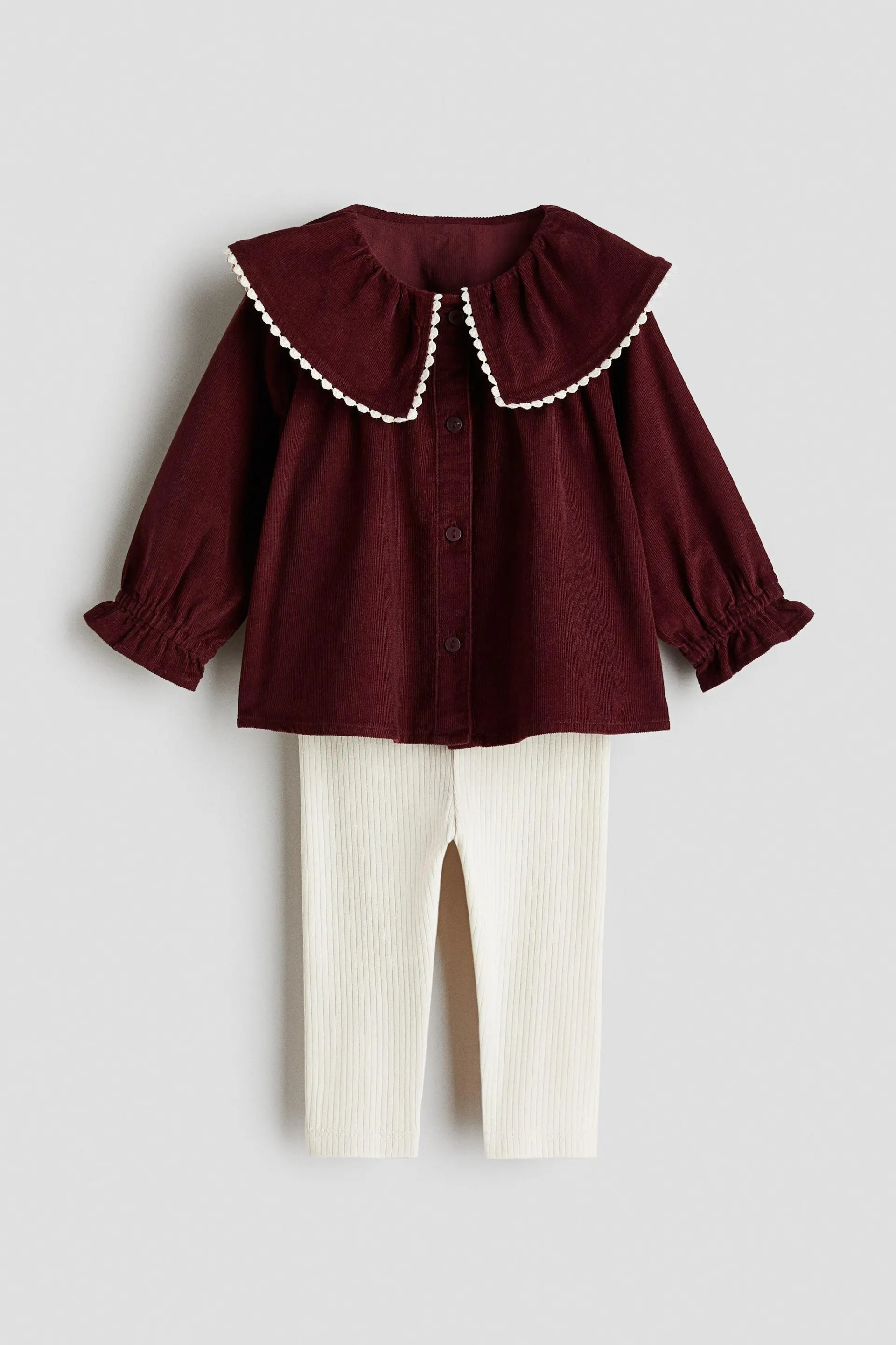 2-piece blouse and leggings set
