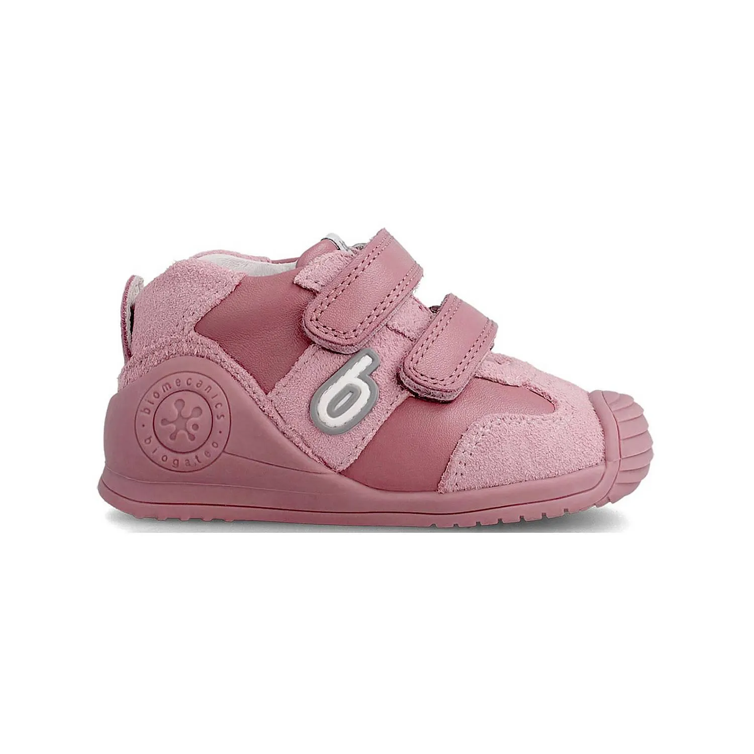 Suede Double Velcro Straps Trainers