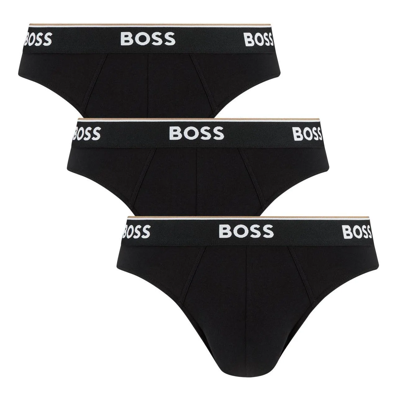Three-Pack Solid Logo Briefs