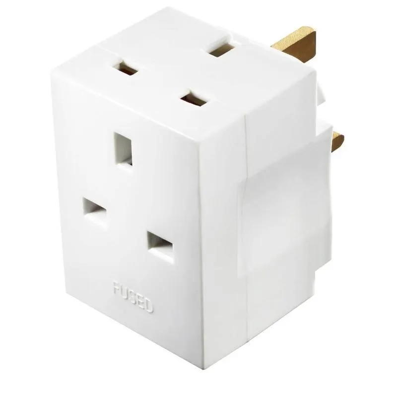 DFE THREE WAY ADAPTOR 13AMP
