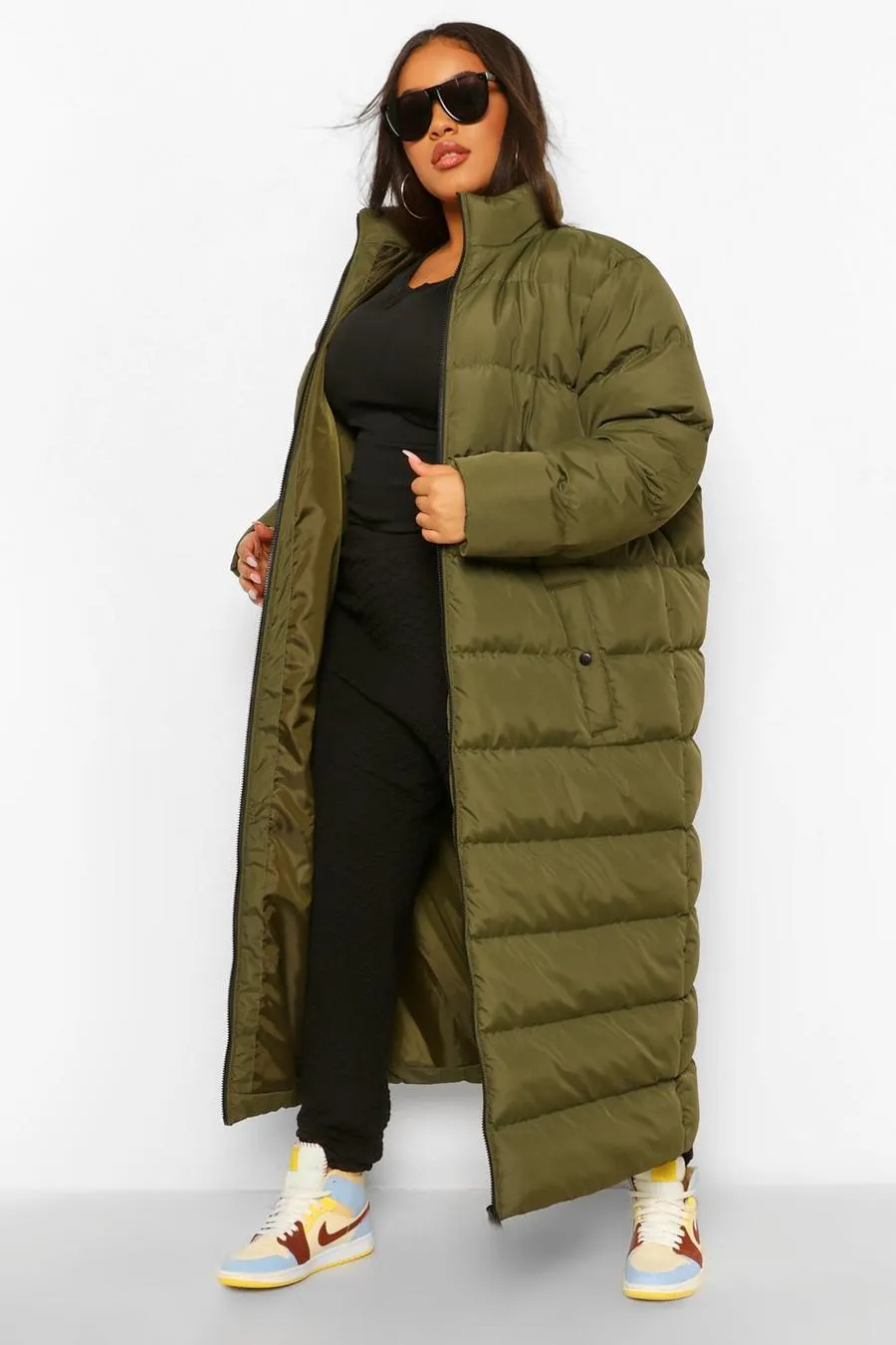Plus Maxi Longline Puffer Jacket