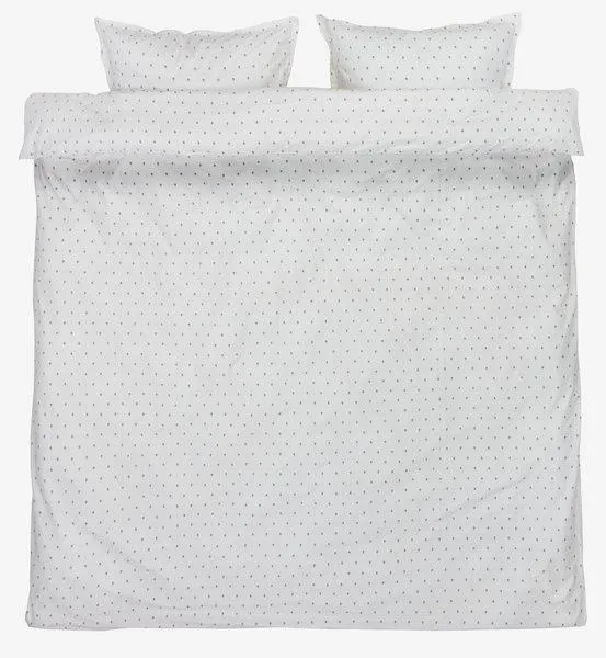 Percale duvet cover set OLGA King blue/white