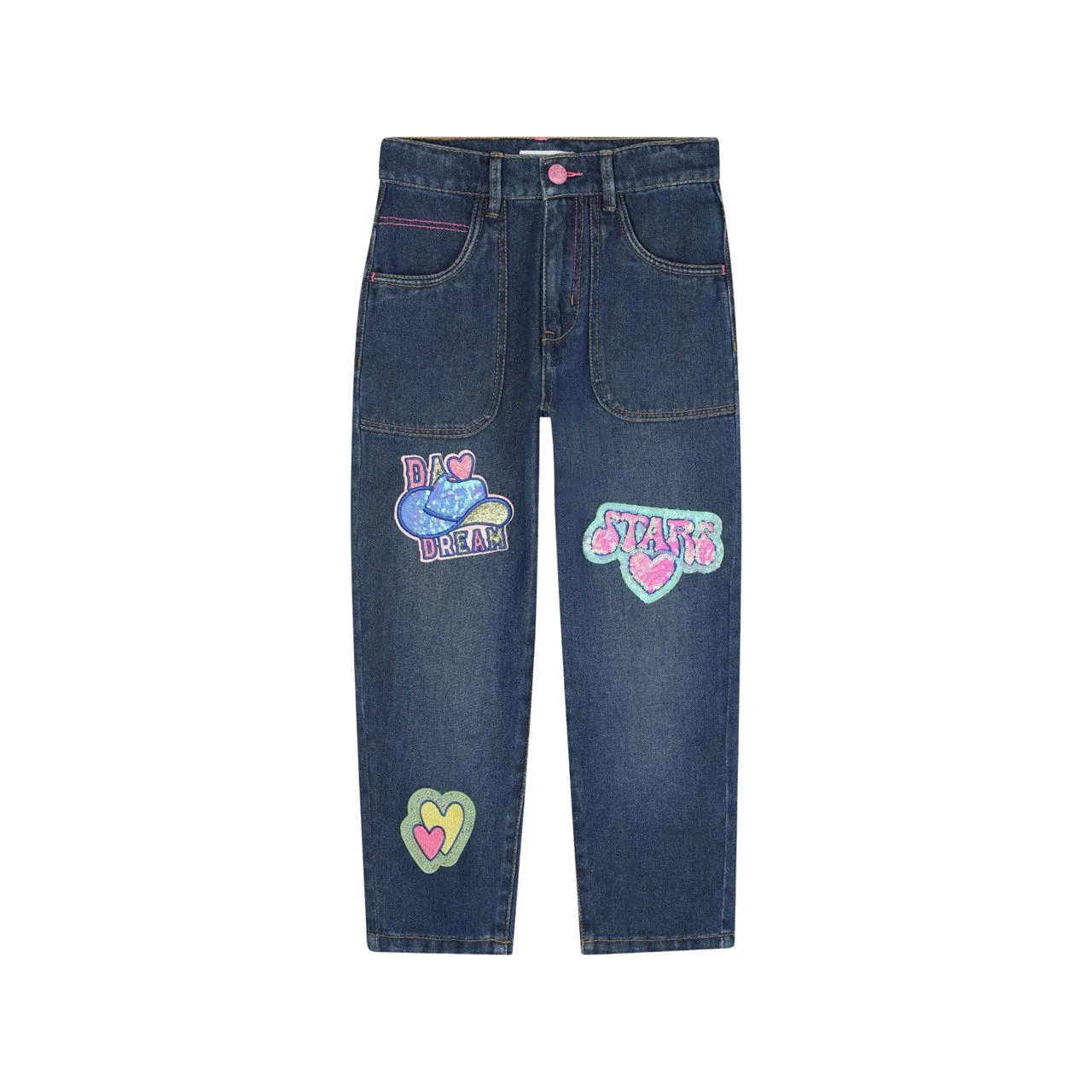 Patchwork Denim Jeans