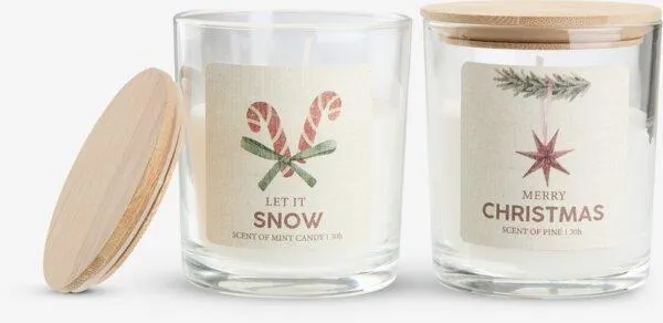 Scented candle ANHYDRIT D7xH8cm assorted