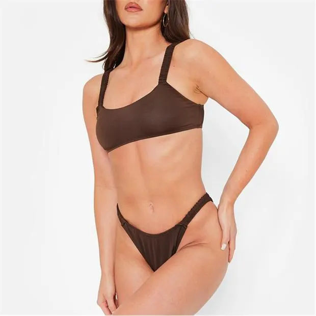Ruched Strap Bikini Set
