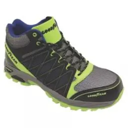 Goodyear GYBT1533 Metal Free Safety Trainer Boots Black / Blue / Yellow Size 8