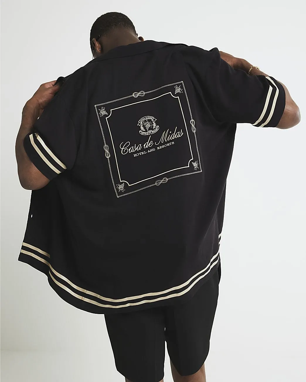 Black Regular Fit Casa de Midas Shirt