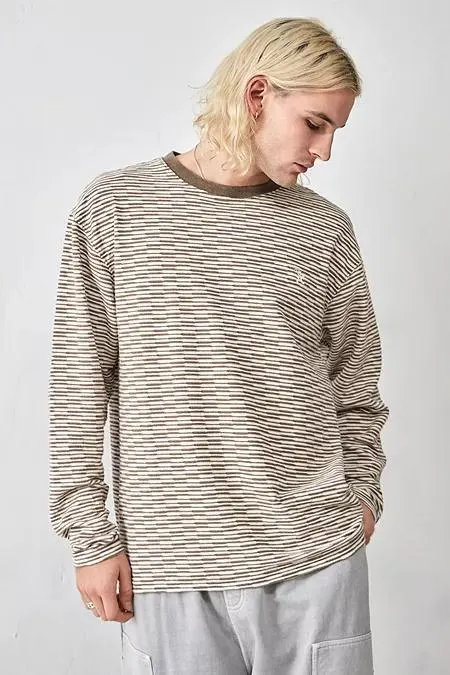 UO Nomad Ecru & Sand Long-Sleeved T-Shirt