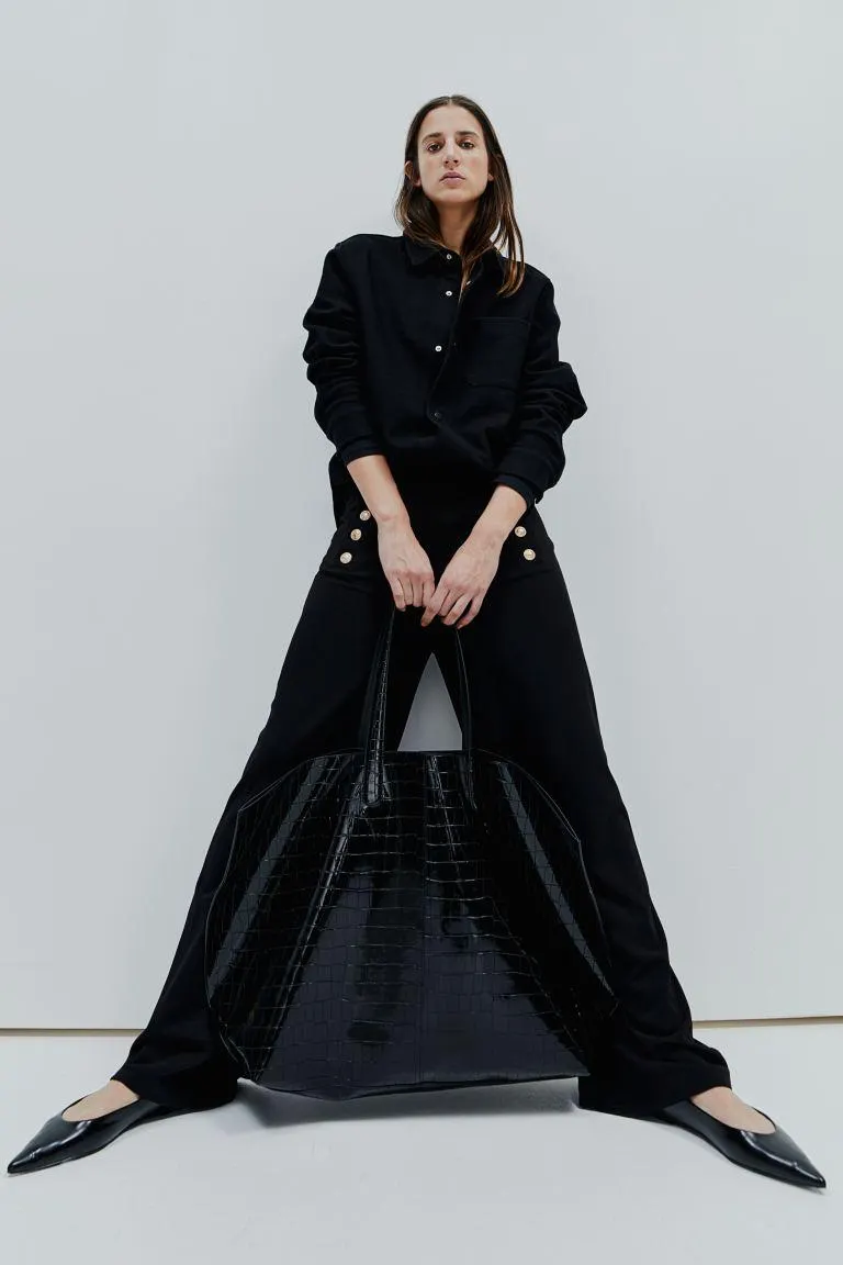 Button-front trousers
